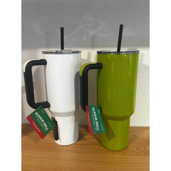 BUNDLE DEAL! The Grinch & Max White Stainless Steel Tumbler 40 Oz. NWT - Picture 2 of 4